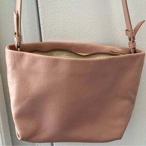 J. Crew Soft Pink LEATHER Crossbody Bag Beautiful